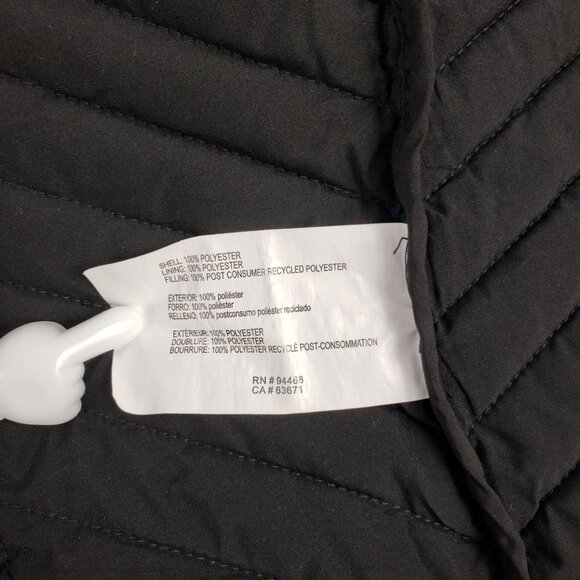 Nautica XS Navy Blue Puffer Coat Jacket Womens Fall Winter Packable - Picture 6 of 16